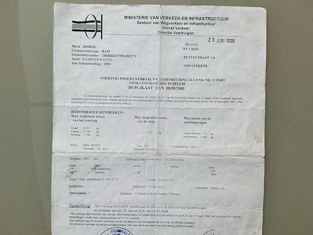 1993 dodge ram kampeerwagen - afbeelding 29 van  36