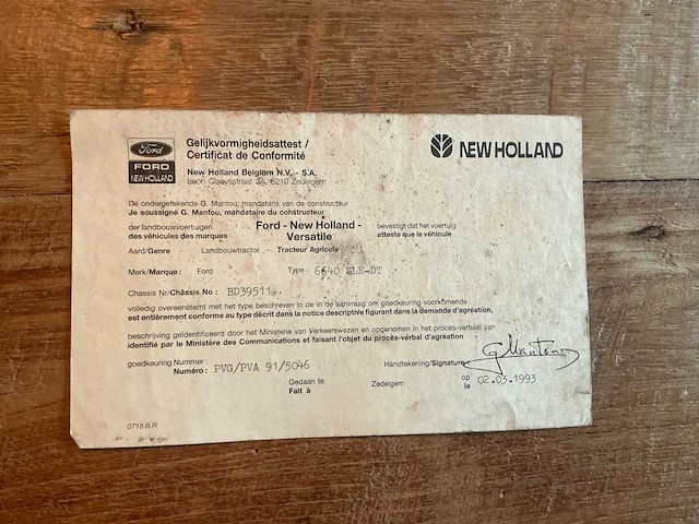 1993 ford 640 sle-_ dt tweewielaangedreven landbouwtractor - afbeelding 19 van  28