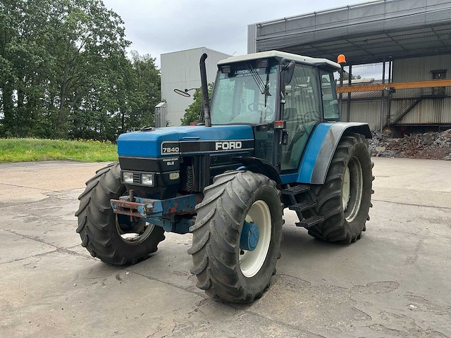 1993 ford 7840 powerstar sle oldtimer tractor - afbeelding 1 van  27