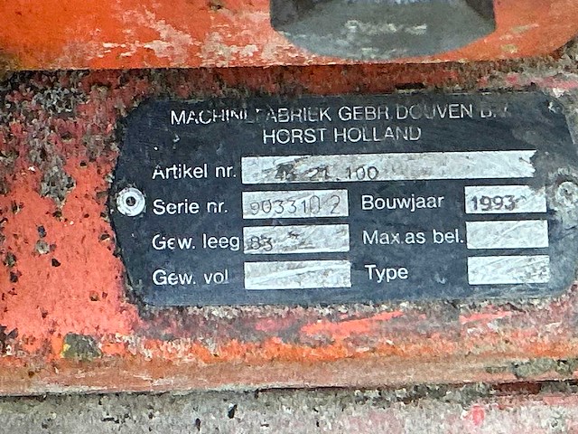 1993 gebr. douven 45 21.100 sproeipomp - afbeelding 3 van  3