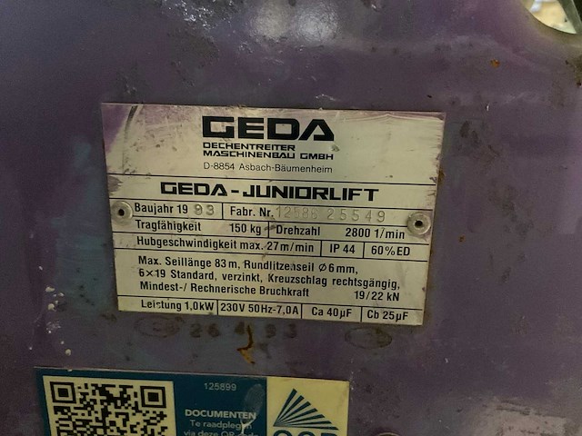 1993 geda-lift verhuislift - afbeelding 10 van  10
