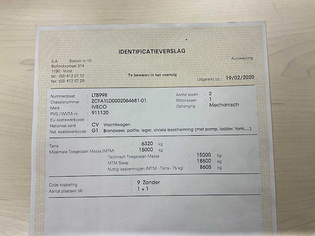 1993 iveco ml 150 e 18 decontaminatiewagen - afbeelding 23 van  45