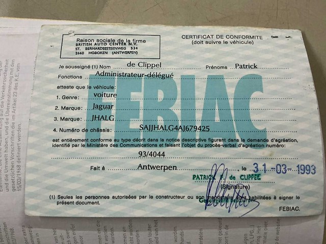 1993 jaguar sovereign personenauto - afbeelding 31 van  41