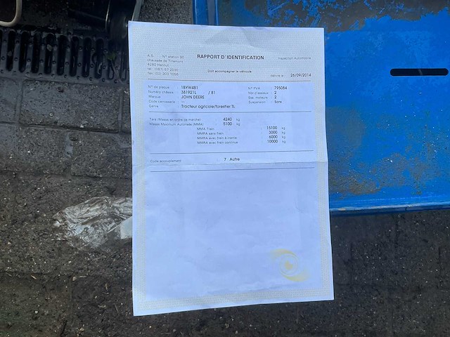 1993 john deere 2140 mfwd tractor - afbeelding 22 van  22