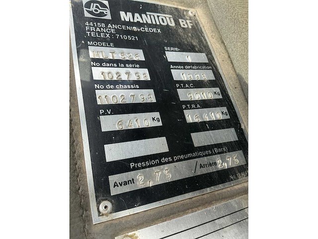 1993 manitou met 526 verreiker - afbeelding 39 van  46