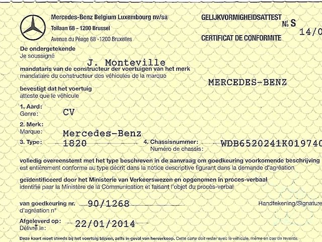 1993 mercedes-benz 1820 vrachtwagen - afbeelding 21 van  30