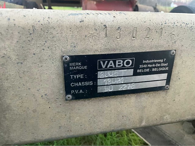 1993 vabo 3uu5t hydraulische kipper - 3000kg - afbeelding 16 van  27