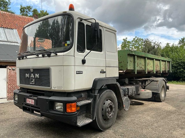 1994 - man s19f container vrachtwagen - afbeelding 1 van  19