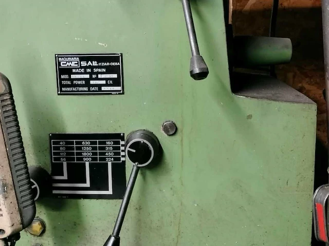 1994 cme fu 2 cc universele freesmachine tafel 1000 × 300 mm - afbeelding 6 van  11