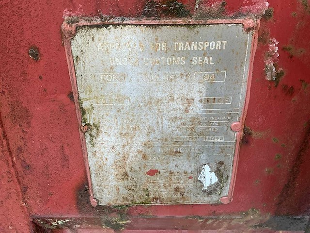 1994 hyosung hsm 4173/3-r 40ft-zeecontainer - afbeelding 2 van  3