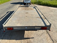 1994 j.c. beckers dubbelassige aanhangwagen - gegalvaniseerd platform - uitgerust met elektrische lier - afbeelding 18 van  23