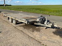 1994 j.c. beckers dubbelassige aanhangwagen - gegalvaniseerd platform - uitgerust met elektrische lier - afbeelding 21 van  23