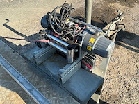 1994 j.c. beckers dubbelassige aanhangwagen - gegalvaniseerd platform - uitgerust met elektrische lier - afbeelding 22 van  23