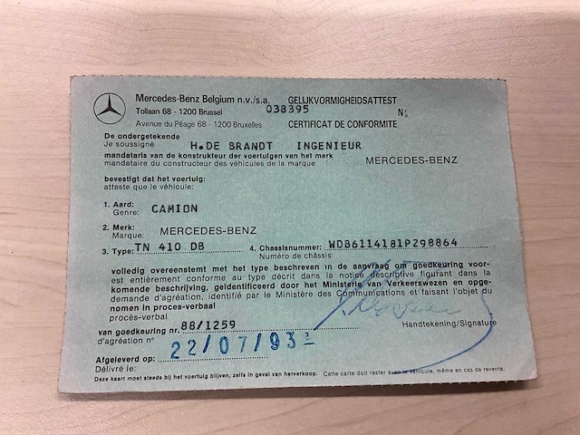 1994 mercedes-benz tn 410 db met ram hoogwerker - afbeelding 29 van  31