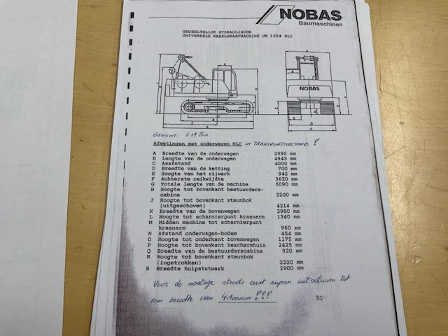 1994 nobas ub1254 dragline - afbeelding 36 van  42