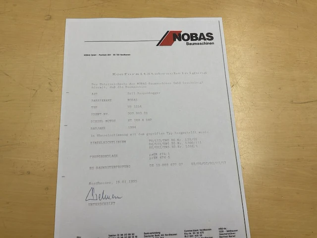 1994 nobas ub1254 dragline - afbeelding 38 van  42