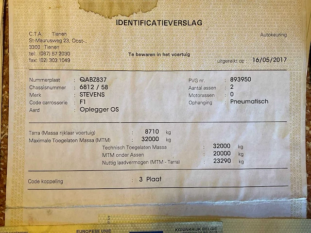 1994 stevens t655-02 duiventransport oplegger - afbeelding 19 van  28