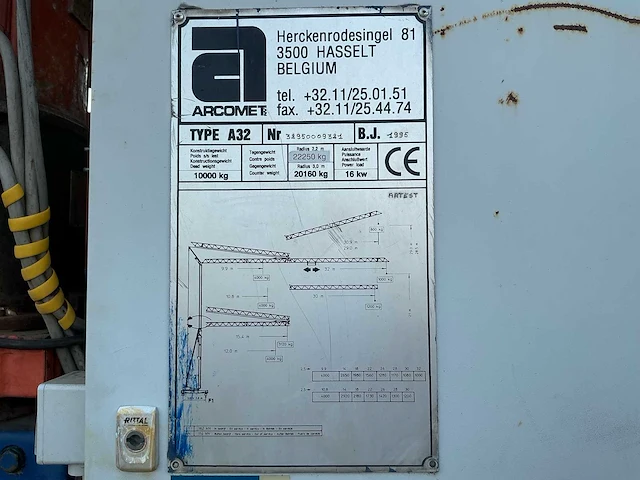 1995 arcomet a32 snelmontagekraan - afbeelding 42 van  47