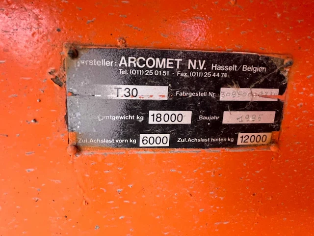 1995 arcomet a32 snelmontagekraan - afbeelding 43 van  49