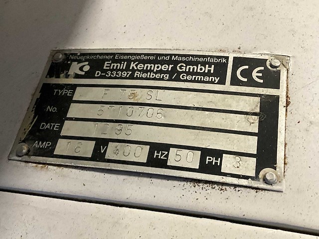 1995 emil kemper f 75 sl mengmachine - afbeelding 6 van  7