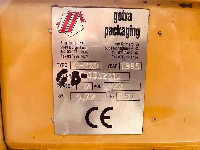 1995 getra s323 strapmachine - afbeelding 2 van  4