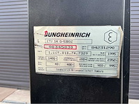 1995 jungheinrich etv 14g reach truck - afbeelding 2 van  10