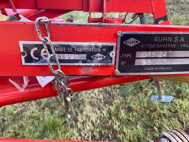 1995 kuhn grs 24 - hooikeerder - afbeelding 2 van  14