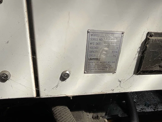 1995 leadwell vmc-40 cnc freesmachine - afbeelding 4 van  10
