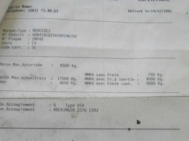 1995 mercedes benz unimog u140 unimog truck - afbeelding 7 van  12