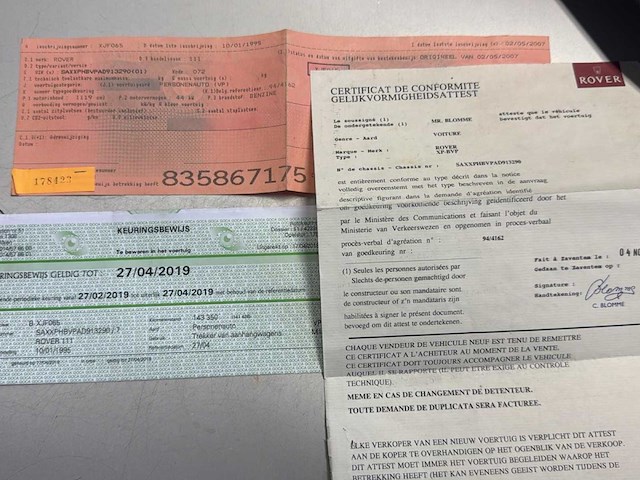 1995 rover 111 1.2 personenauto - afbeelding 9 van  15