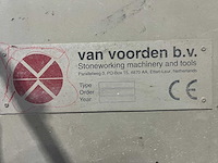 1995 van voorden centaur 3 steen- en tegelzaagmachine - afbeelding 5 van  6