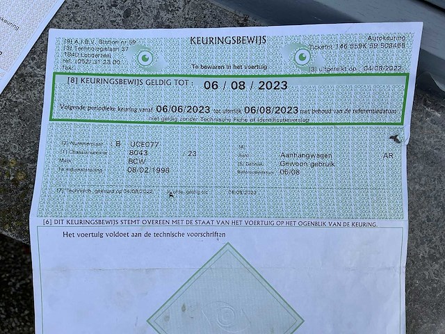 1996 bcw paardentrailer - afbeelding 25 van  31