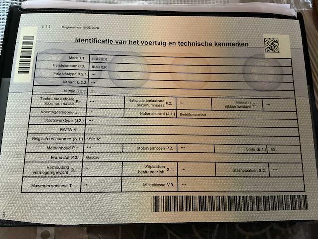 1996 bucher zelfrijdende veegmachine - afbeelding 9 van  20