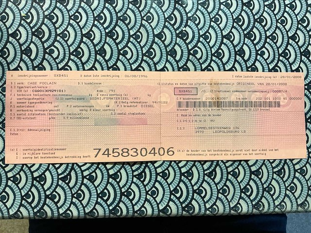 1996 case 1188p banden graafmachine - afbeelding 43 van  49