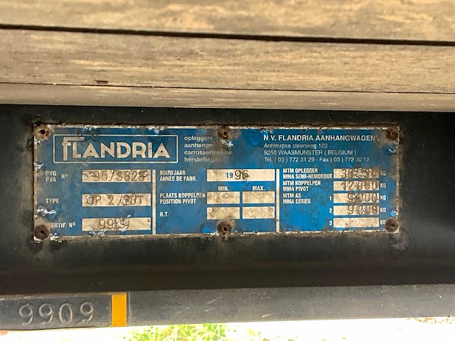 1996 flandria oplegger - afbeelding 15 van  20
