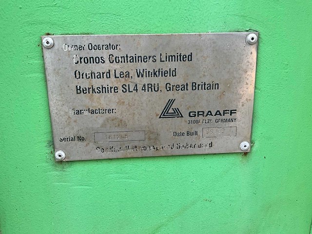 1996 graaf microlink 2 koelcontainer - afbeelding 12 van  15