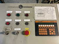 1996 hagemann fl-h-7/30 verpakkingslijn voor het bundelen van rollen tapijt - afbeelding 3 van  16