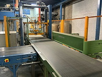 1996 hagemann fl-h-7/30 verpakkingslijn voor het bundelen van rollen tapijt - afbeelding 6 van  16