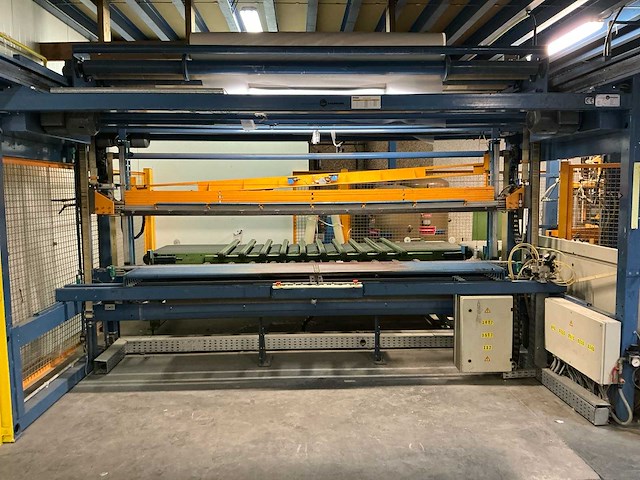 1996 hagemann fl-h-7/30 verpakkingslijn voor het bundelen van rollen tapijt - afbeelding 10 van  16