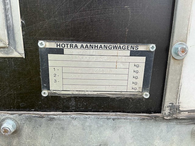 1996 hotra paardentrailer aanhangwagen - afbeelding 12 van  13