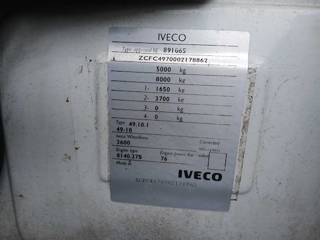 1996 iveco - 49.10.1 / 49.10 - paardentrailer - afbeelding 22 van  48