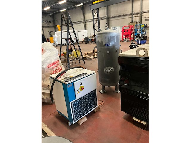 1996 kaeser sm 11 compressor met drukvat - afbeelding 2 van  10