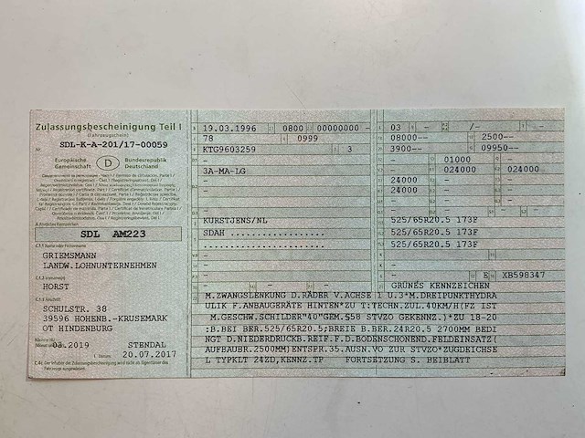 1996 kurstjens tri-axer mesttank - afbeelding 18 van  23