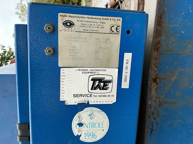 1996 maha wgb05 remmen testbank - afbeelding 8 van  8