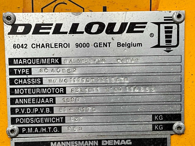 1996 mannesmann demag sc40 ds-2 compressor - afbeelding 9 van  11