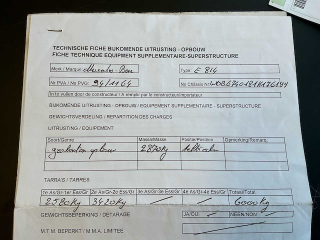 1996 mercedes 814 paardenvrachtwagen - afbeelding 58 van  65