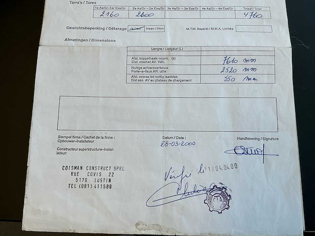 1996 mercedes 814 paardenvrachtwagen - afbeelding 61 van  65