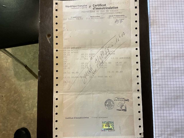 1996 renault 155.54 vierwielaangedreven landbouwtractor - afbeelding 25 van  29