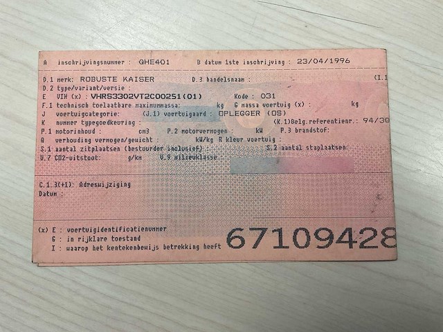 1996 robuste kaiser kipper oplegger - afbeelding 5 van  14
