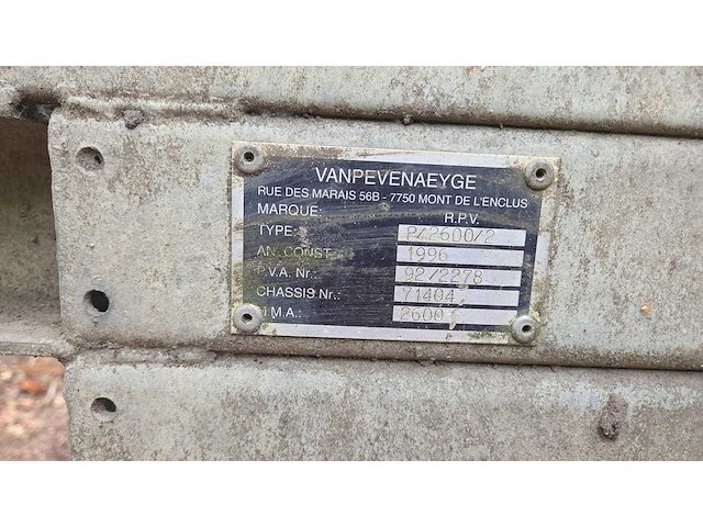 1996 r.p.v. p42600/2 - aanhangwagen - afbeelding 8 van  16